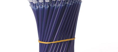 100支中性笔芯针管子弹头0.5mm碳素黑水笔办公文具用品签字考试笔
